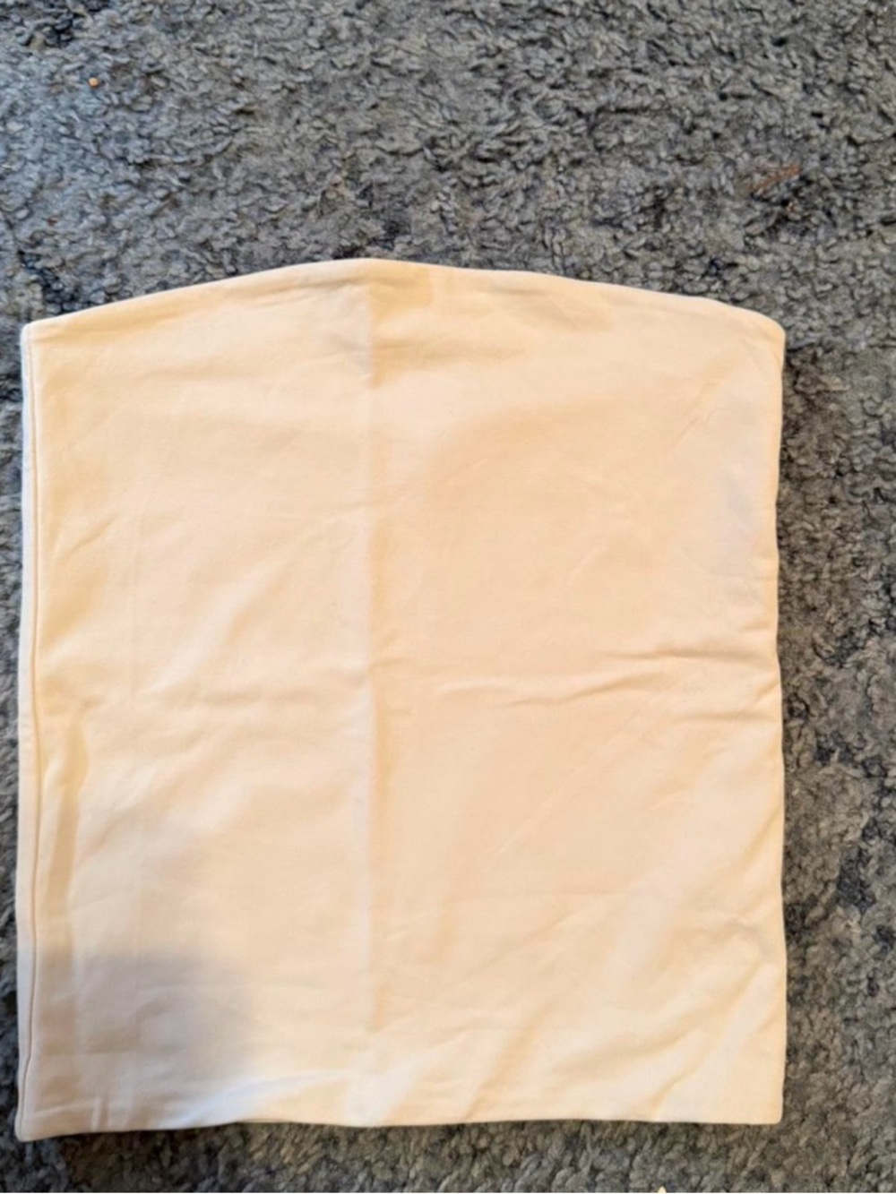 Aritzia Simple Strapless Tube Top in Light Beige